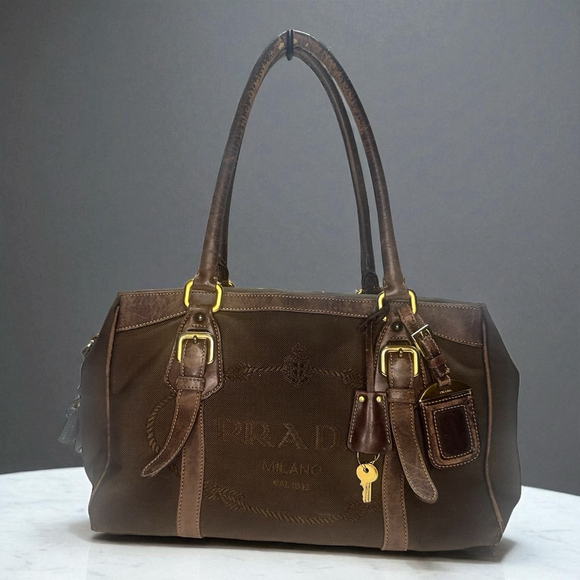 Prada Handbags - Women's Prada Tote Bag Brown/Tan One Size